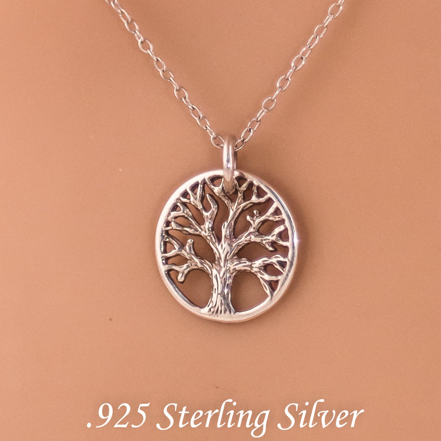 Tree of Life : 925 Sterling Silver Charm / necklace | Etsy