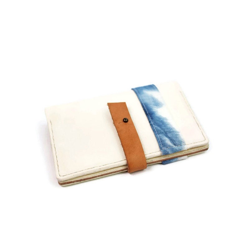 Leather Passport Wallet passport cover The Maui White Leather and Shibori from travel wallet passport case Leather Passport Holder