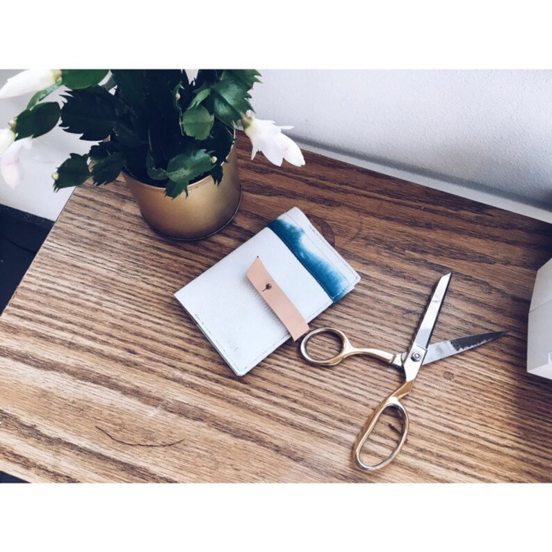 Leather Passport Wallet passport cover The Maui White Leather and Shibori from travel wallet passport case Leather Passport Holder