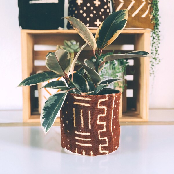 Modderdoek Plantenmand of hangmand