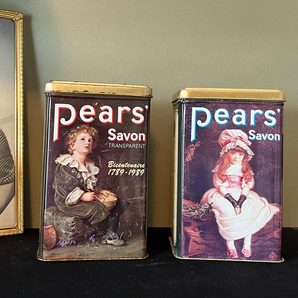 Vintage Pears Soap Tins