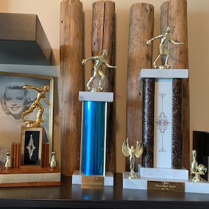 Vintage Bowling Trophy - 1960&#39;s 1970&#39;s Bowling Collectible - Retro Sports Game Room Man Cave Decor