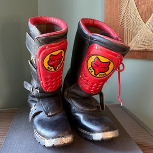 Vintage Motocross Boots - Etsy