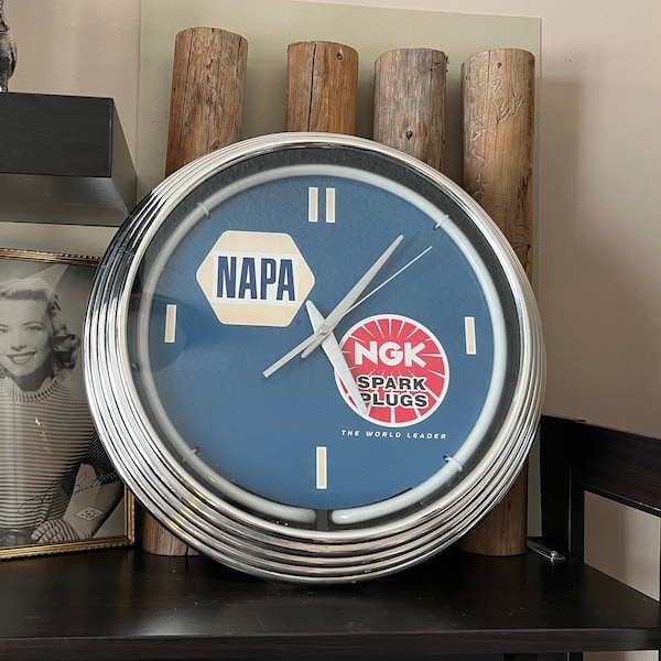 Automotive Neon Clocks Etsy