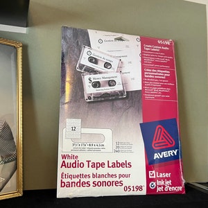 Vintage Mix Tape Labels for Laser and Inkjet Printers - Mix Tape Labels - Avery 05198