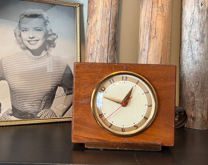 Vintage 1930's Art Deco Electric Clock O.B. Mcclintock Company Etsy