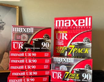 Blank Cassette Tapes - Maxell UR 90 Sealed
