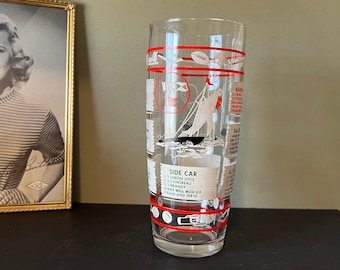 Vintage receptglas cocktailshaker ENDAST GLAS (utan lock) - Retro Mid Century Barware