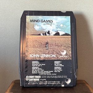 John Lennon Mind Games 8 Track Tape Cassette Capitol Records BXW3414