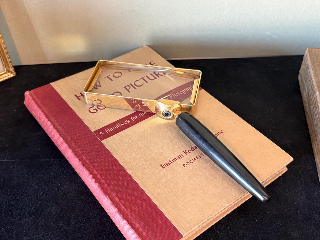 Vintage Magnifying Glass Rectangular Eschenbach Optik - Etsy