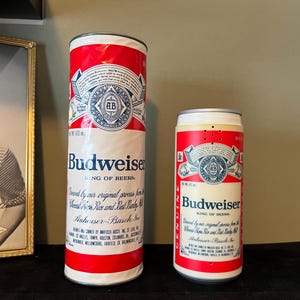 アンティーク雑貨 80sVTG Budweiser Cerveza PubMiller Spain Vintage budweiser beer cans - Etsy México
