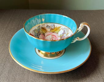 Vintage Aynsley Bone China Teacup & Saucer - Etsy Canada