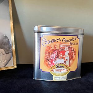 Vintage Cadbury Chocolate Biscuits Tin - Collectible Candy Chocolate Tin