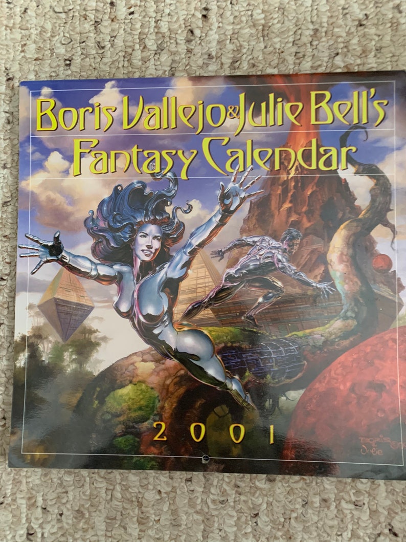 Vintage Boris Vallejo Calendars Suitable for Framing Fantasy Mythical