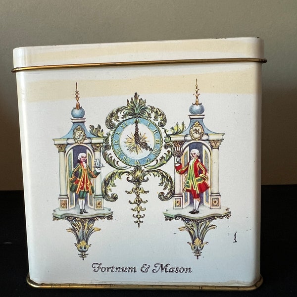 Vintage Fortnum and Mason Limited Royal Blend Tea Tin Picadilly London Half Pound