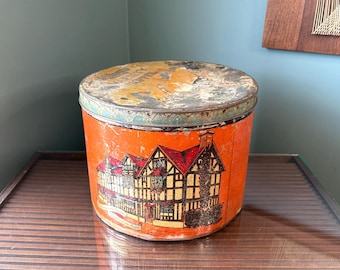 Vintage Riley Brothers Toffee Tin - Large 10 LBS Size Shakespeare's House