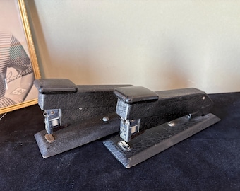 Vintage Cast Iron Black Bostitch B5 Stapler- Retro Office Decor & Supplies