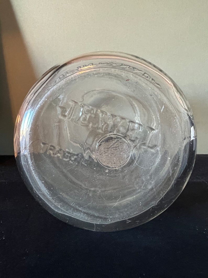 Vintage Canadian Jewel Jar Canning Jar One Quart Litre Mason Jar Retro