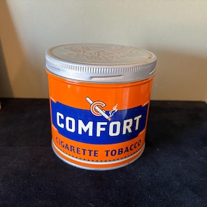 Scatola di tabacco vintage - Scatola di tabacco per sigarette Comfort - Collezionabili di tabacco retrò