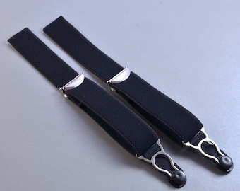 Straps - 2 x 20mm with suspenders garter clip for attaching in white, black and skin.