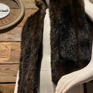 Amazing faux mink vest from the 1970s