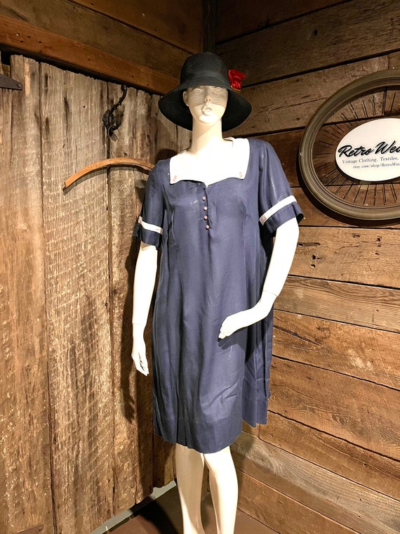 1940s Cotton Hand Made Day Dress!