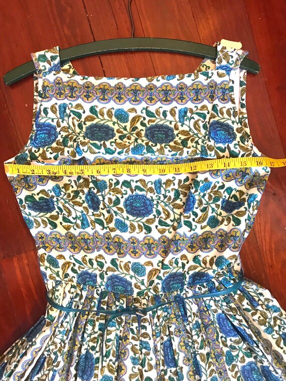 Pretty patterned pale blue Tea Dress! - image 5