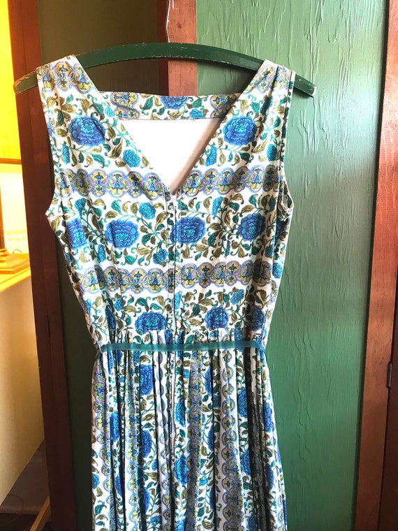 Pretty patterned pale blue Tea Dress! - image 10