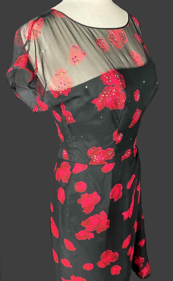 party 1960s cocktail dress Ryrjj Dresses for Women 50s Lapel Double Breasted Vintage Polka Dot Rockabilly Retro Tea Prom Midi Dresses(Red,XXL) cap sleeves Vintage 1960s Cocktail Dress Cornflower