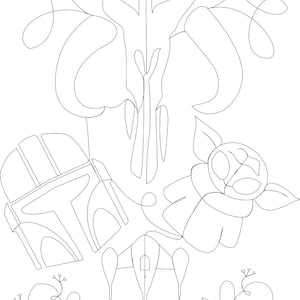 Star Wars Mandalorian Quilting Block