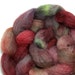 Agate – Hand Dyed Pure British Blue Faced Leicester Wool Top Roving for Spinning and Felting – Burgundy, Red, Green, Pink (100g)