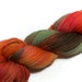 Autumn Hill – Hand Dyed, Pure Kent Romney Wool Yarn – Red, Orange, Yellow, Brown, Green DK Weight hand dyed yarn knitting and crochet (100g)