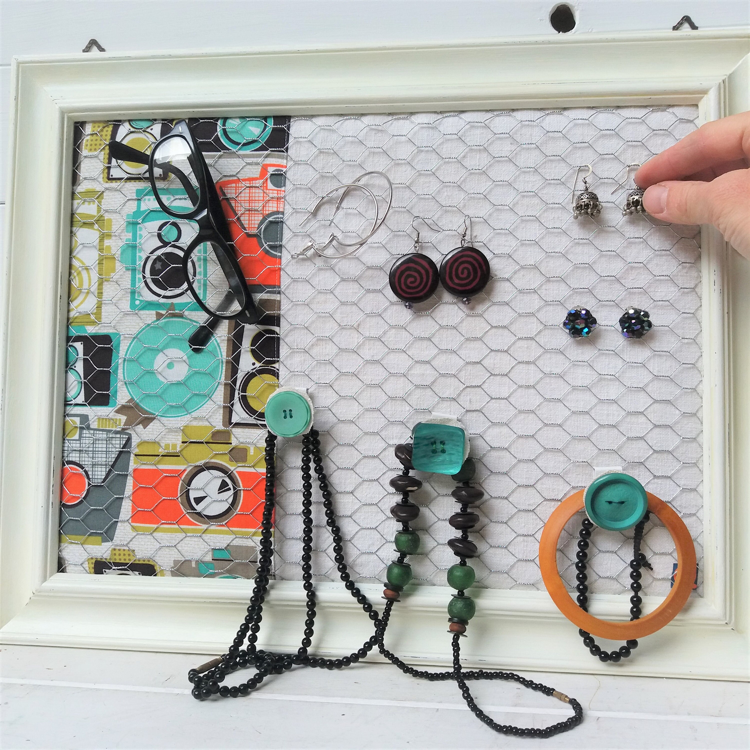 Soporte de la joyería de la pared soporte de los pendientes | Etsy