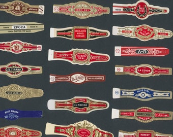 20 vintage cigar bands gorgeous detail perfect labels for etsy