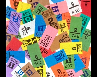 100 vintage stomerijtickets / collage, kunst en ambacht, handgemaakte kaarten, bewerkte kunst, junkjournals, decoupage, kaarten maken, scrapbooking