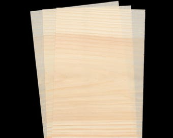 Thin Wood Paper / Wooden Kyougi Sheets from Japan / Stamp, Paint, Write / Craft Material, Cardmaking Background, Diorama Supply, Shadow Box
