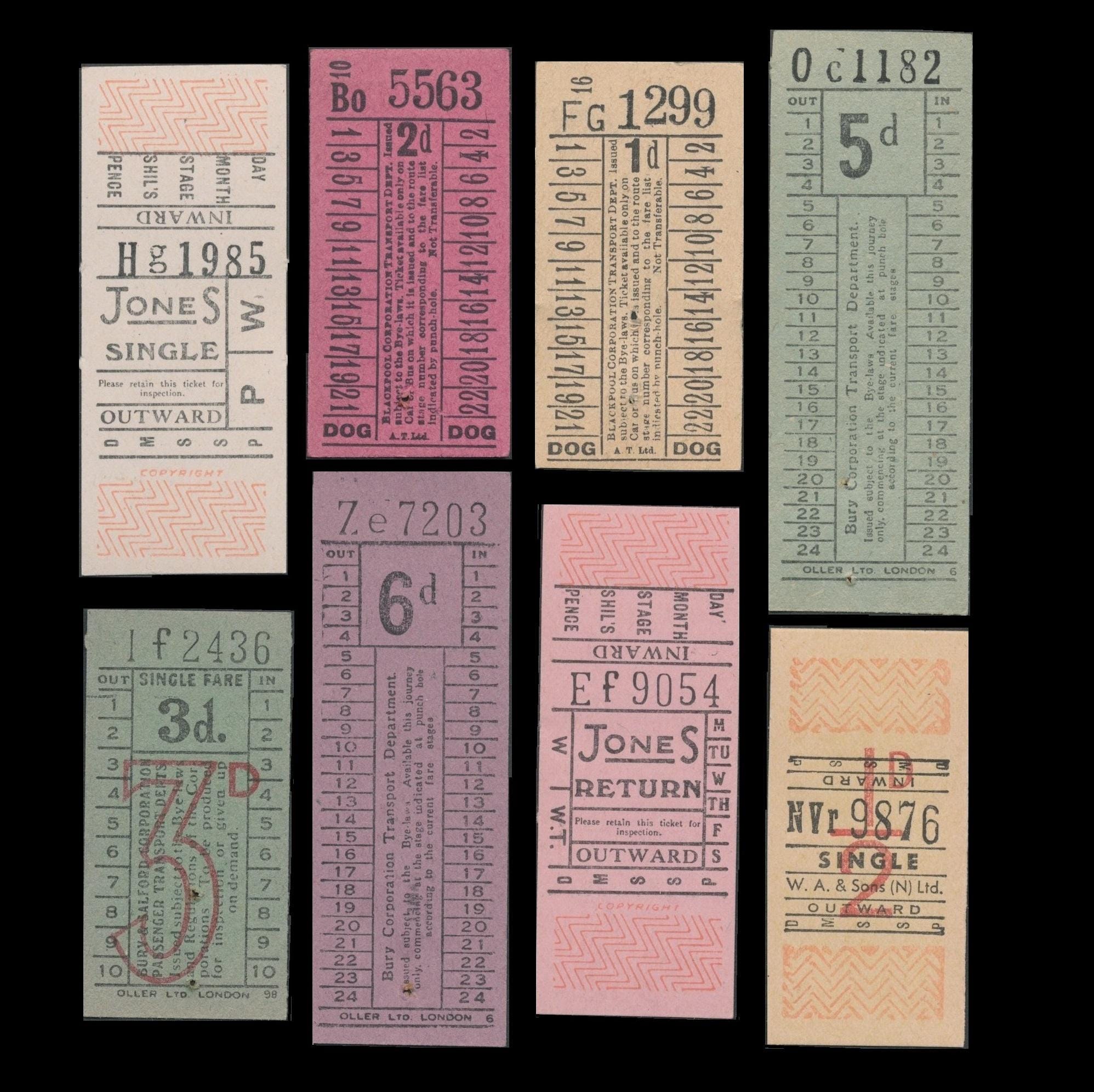 Old railway tickets - Etsy 日本