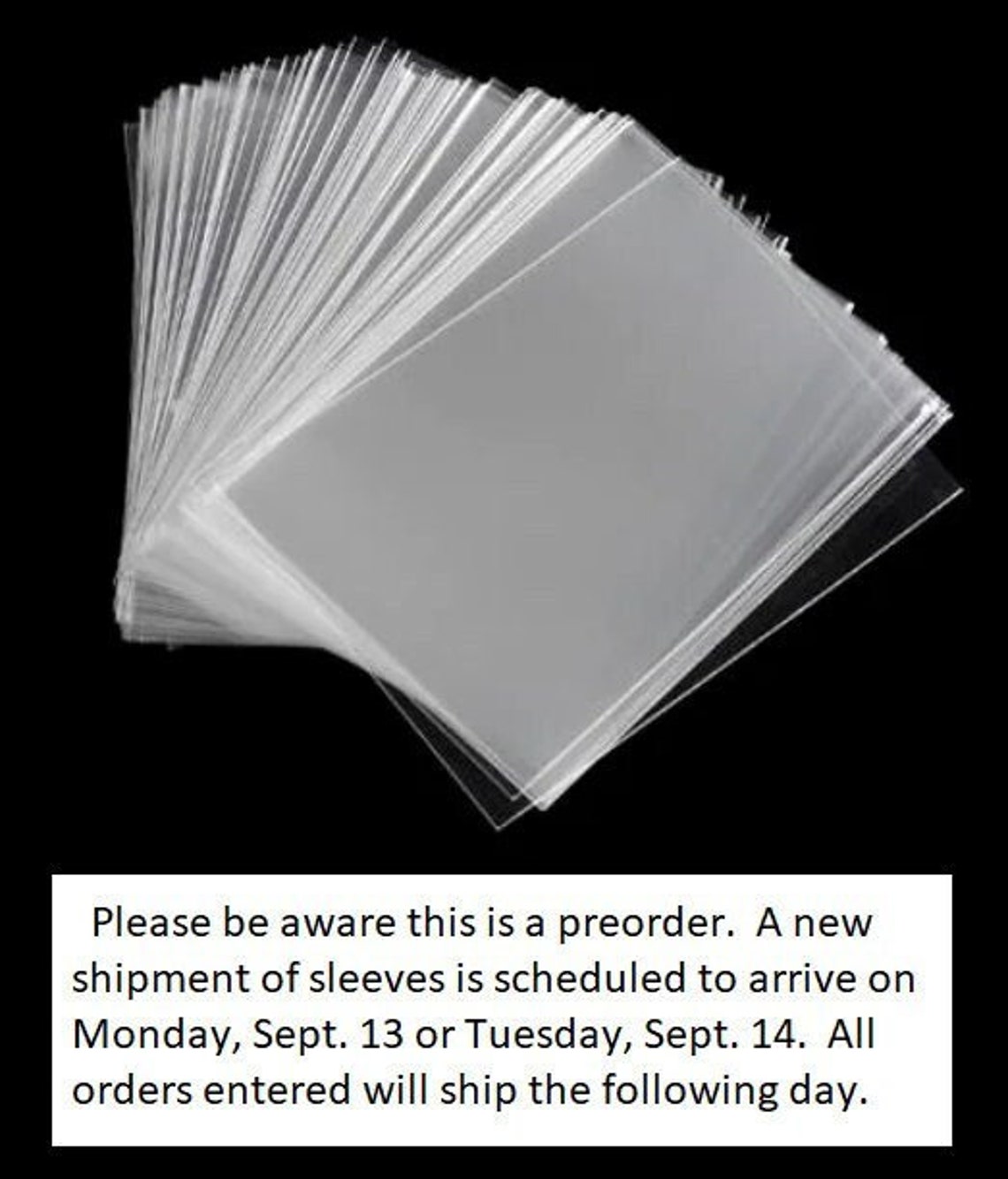 10 or 25 Soft Plastic Trading Card Sleeves / Protection for Etsy