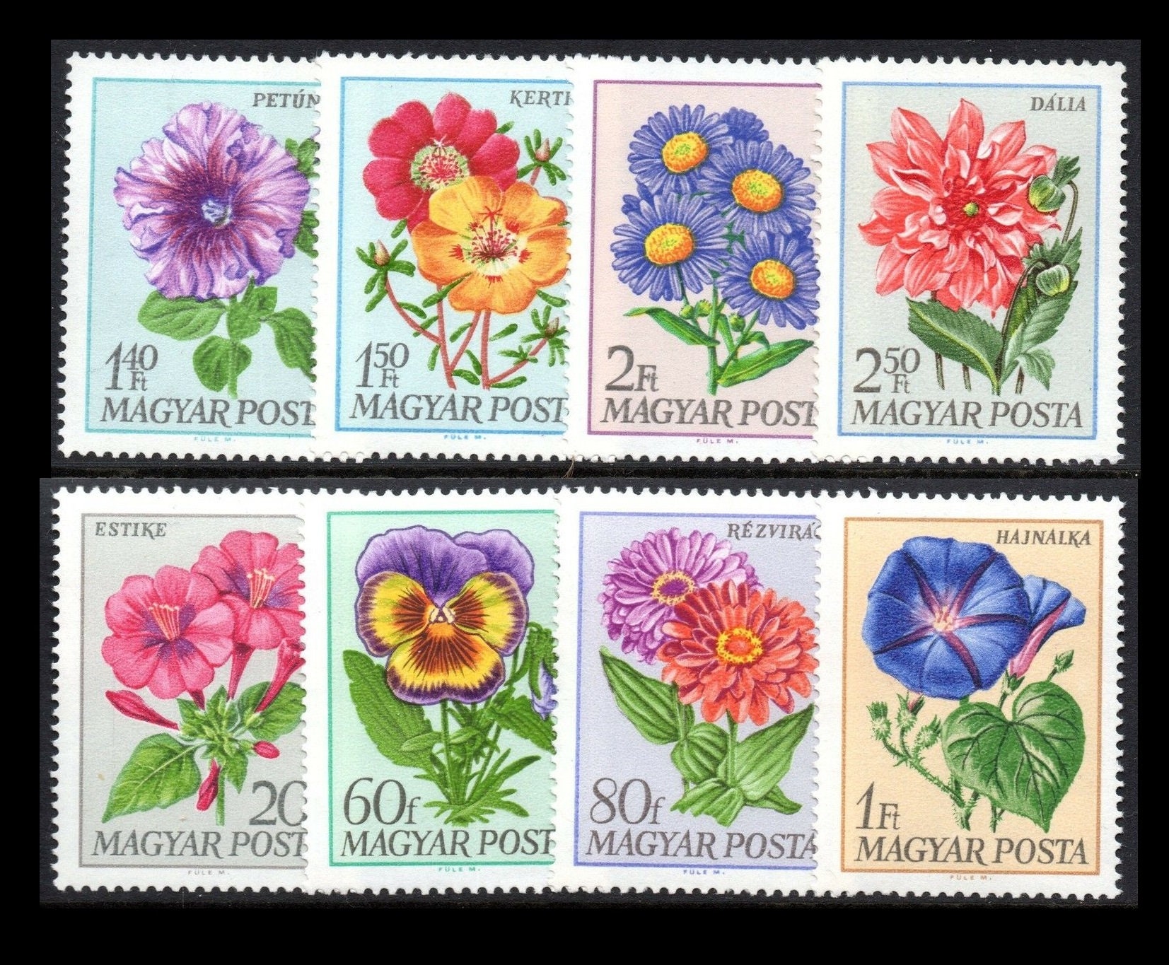 Huge Collection 4 Sets of Flower Postage Stamps / Etsy