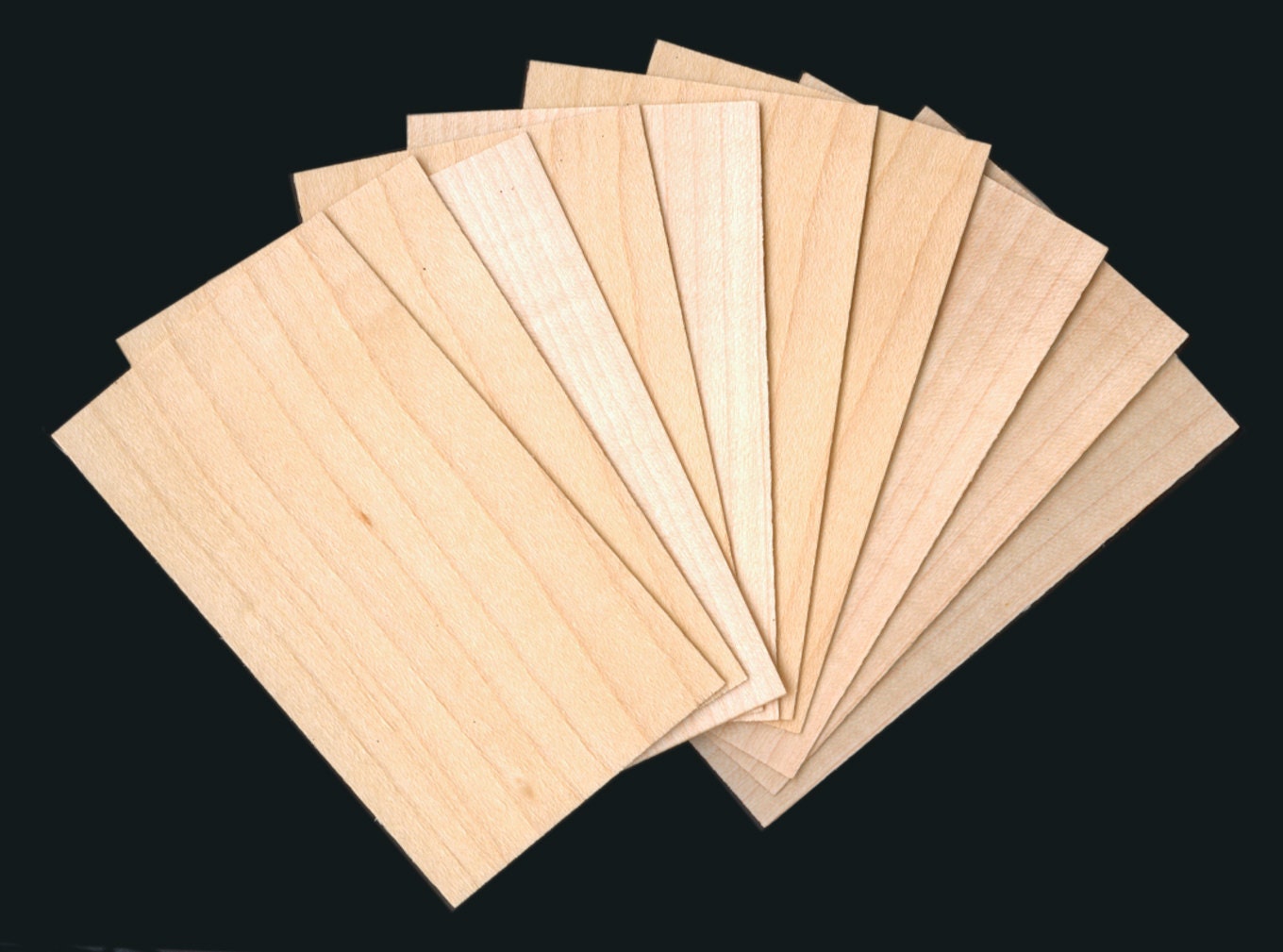 Soft Veneer Wood Bookmark Cut With Laser. 