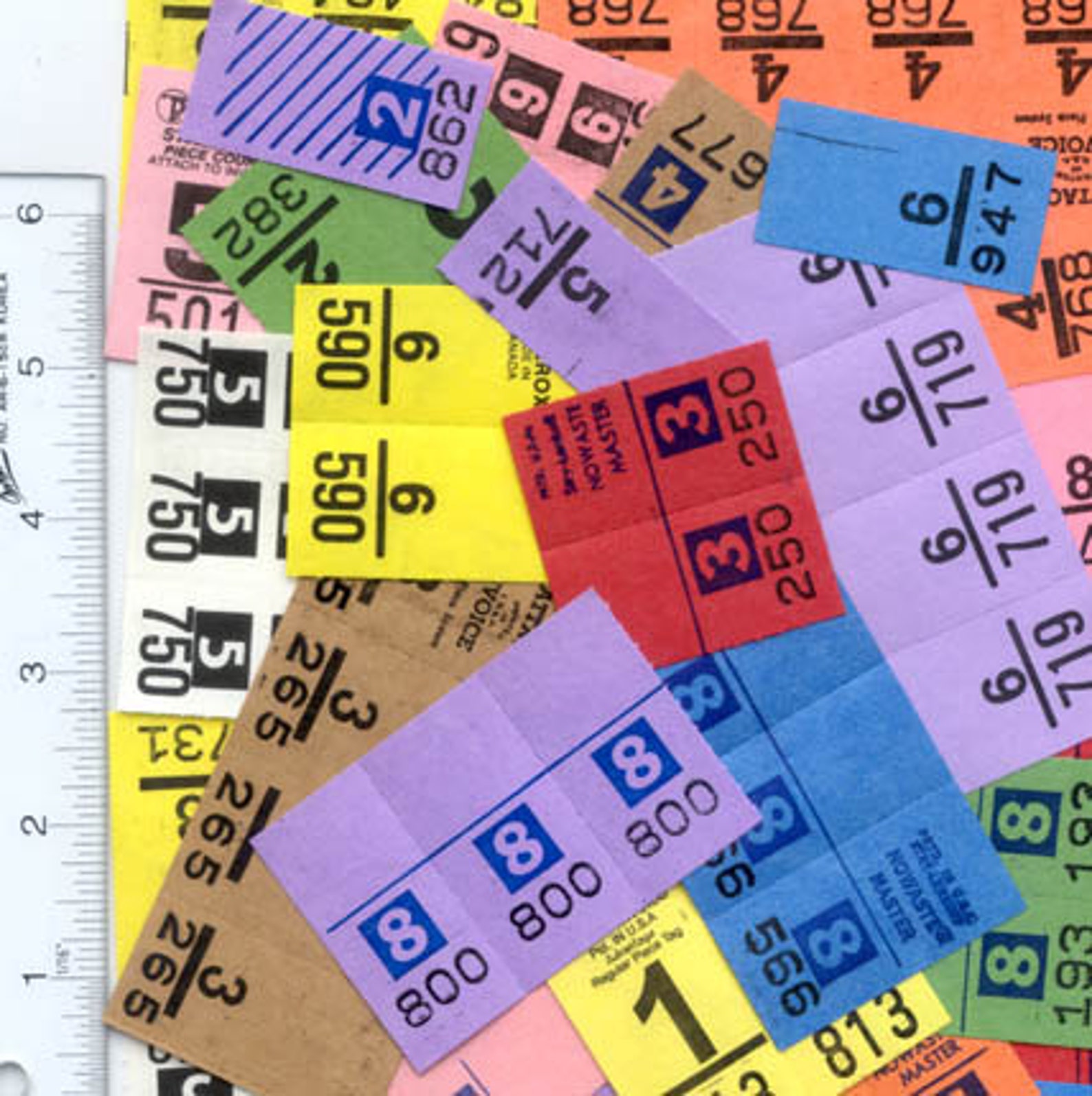 100 Vintage Dry Cleaning Tickets Collage Arts and Crafts Etsy