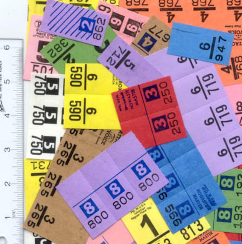 100 Vintage Dry Cleaning Tickets Collage Arts and Crafts Etsy