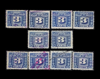 Vintage 1934 accijnszegels / Canadese belastingstempel / collage, decoupage, kunstnijverheid, gemengde techniek, antiek thema, rommeldagboek, plakboek