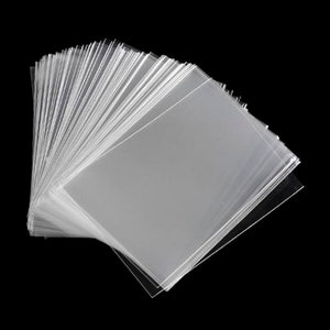 50 2.5 X 8.3 Clear Resealable Cello Bag Plastic Envelopes Cellophane Bag Bookmark  Sleeves 