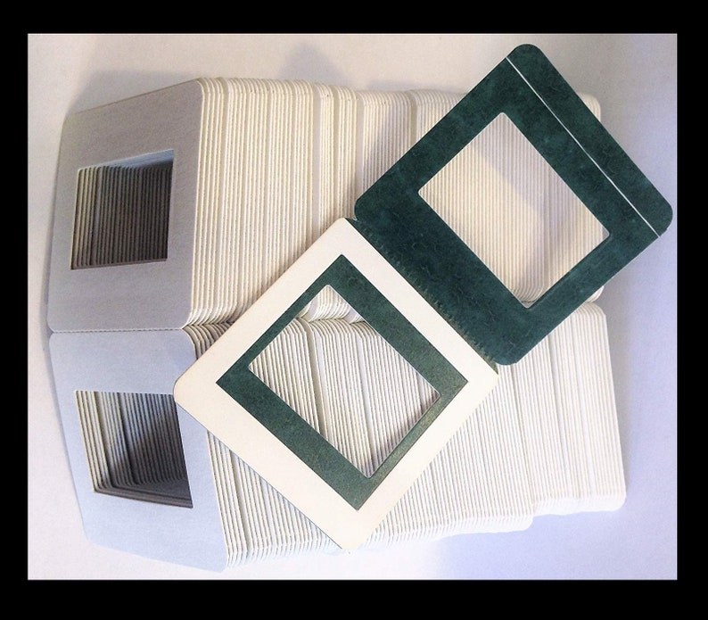 10 or 25 New Blank Cardboard Slide Mounts or Frames / Mixed Etsy