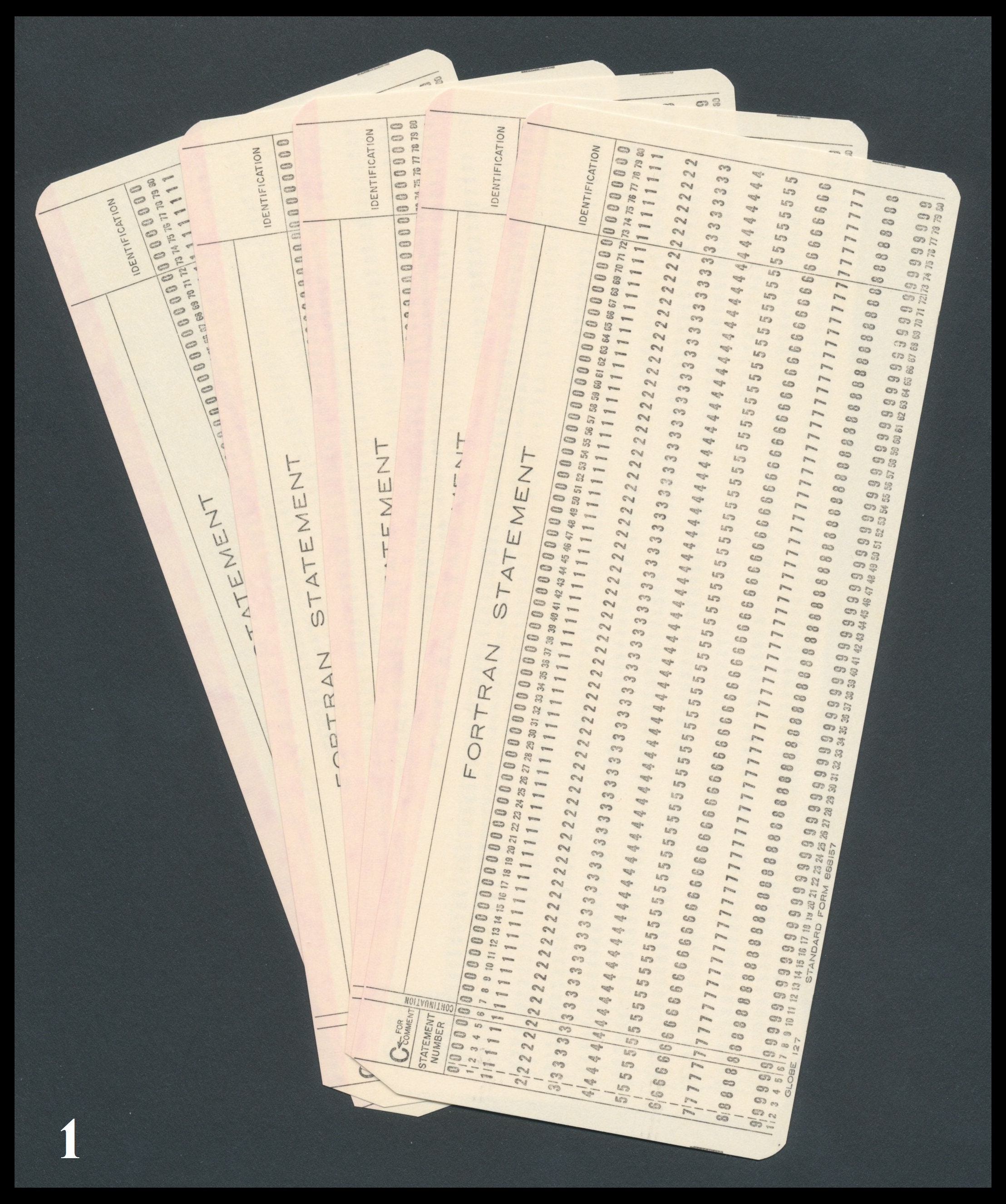 Vintage Computer Punch Cards 1970s Mainframe Data Etsy