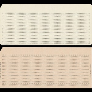 Vintage Computer Punch Cards / 1970's Mainframe Data Processing / Artist Trading Card, Junk Journal, Pen Pal Swap, Altered Book, ATC, ACEO image 6