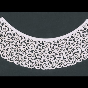 White Paper Lace Strips / Intricate Design / Vintage Collage Material, Wedding Decoration, Junk Journal Addition, Altered Book Embellishment