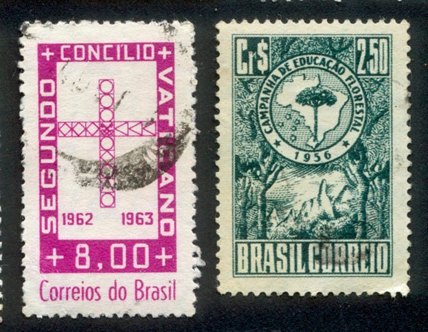 Brazil Early 1900's Set Of 5 Stamps