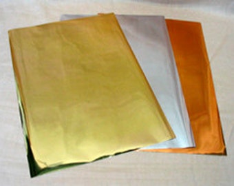 Transfer Foil / Gold, Silver, Copper / Simple and Easy to Use / Arts and Crafts, Mixed Media, Handmade Cards, Collage, Scrapbooking, ATC